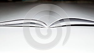 Open book ,isolated on white background,notebook