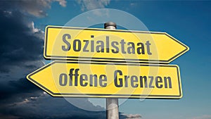 Open borders or maintain the welfare state in Germany