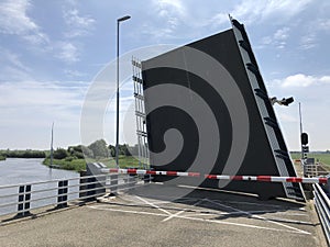 Open bridge at the jaansleat around Langweer photo