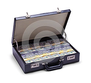 Open Briefcase of Money