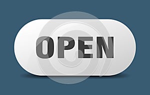 open button. open sign. key. push button.