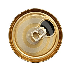 The open can of beer.