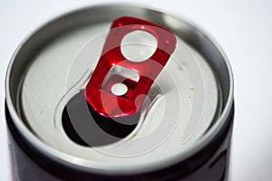 Open can of energy drink