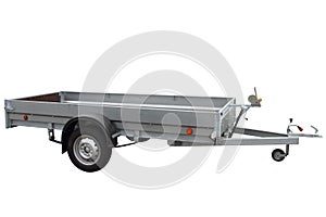 Open car trailer.