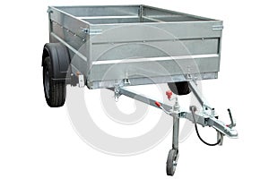 Open car trailer.