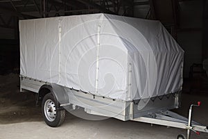 Open car trailer. Trailer for passenger cars.Sale, rental and maintenance of trailers