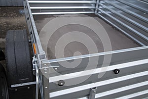 Open car trailer. Trailer for passenger cars.Sale, rental and maintenance of trailers