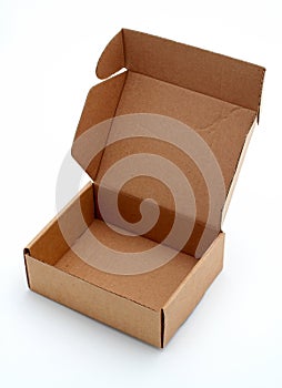 An open cardboard box photo