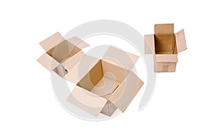 Open Cardboard Packages