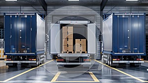 The open cargo truck.AI generated image