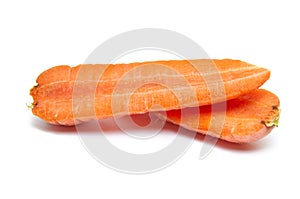 Open Carrot Halves photo