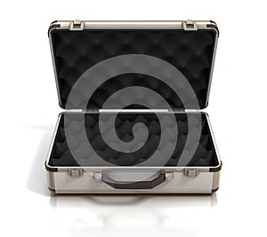 Open case with egg crate foam