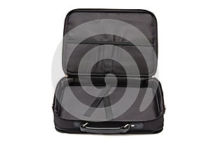 Open case for notebook on white