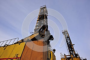 Open-cast mine, extraction of iron ore