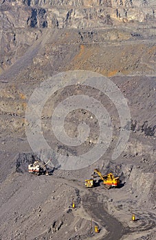 Open-cast mine of iron ore