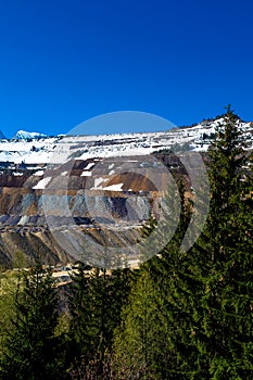 Open Cast Ore Mine At Erzberg In Austria