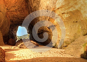 Open cave at One Thousand Steps Beach