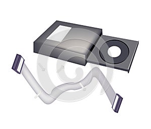 Open CD-ROM Disk Drive for Desktop Computer