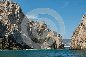 Open Channel between boulders, Cabo San Lucas, Mexico photo