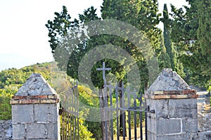 Church open gate