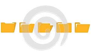 Open and close folders. Open documents and close documents.