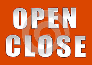 Open close sign board