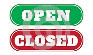 open and close sign board