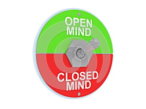 Open and closed mind switch