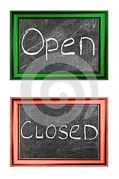 Open and closed signs