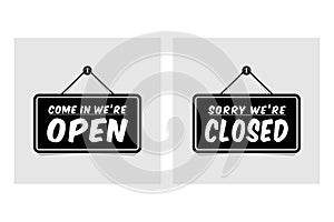 Open and closed signs store information vector design