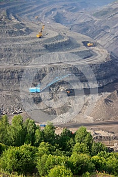 Open-coal mine