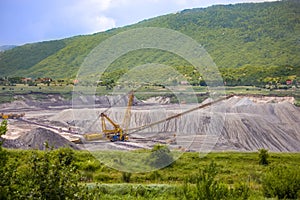 Open coal mine