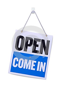 Open Come In Sign