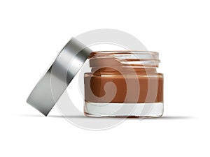 Open Cosmetic Cream Bottle