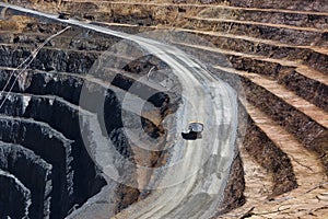 Open cut mine.