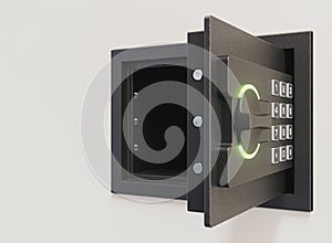 Open Digital Wall Safe