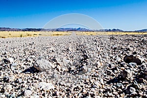 Open dirt gravel road