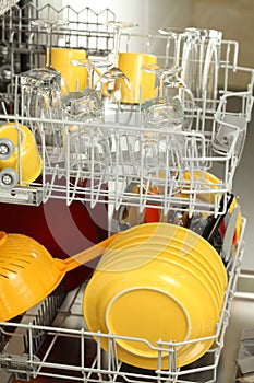 Open dishwasher