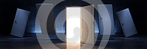 Open door, opportunity concept.