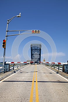 Open drawbridge