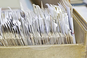 Open Drawer With Filing Records photo