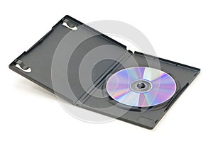 Open DVD case
