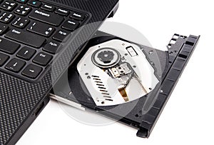 Open DVD drive