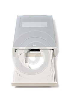 open dvd-rom on white