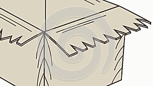 Open Empty Cardboard Box. Packaging Shipping Delivery Vector Icon. vector design Generative AI