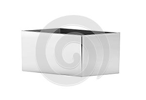 Open empty plastic box