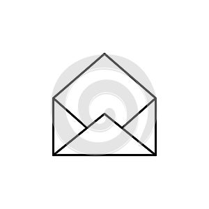 open envelope icon. Element of media and news for mobile concept and web apps. Detailed open envelope icon can be used for web and