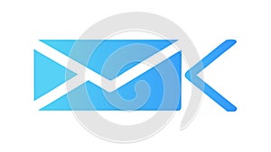 Open Envelope Mail Icon for Communication and Messaging, vector design Generative AI