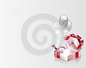 Open explore gift background