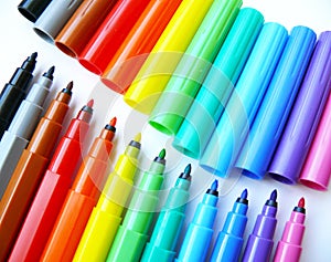 Open felt-tip pens (markers)